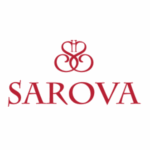 logo in red with text for sarova