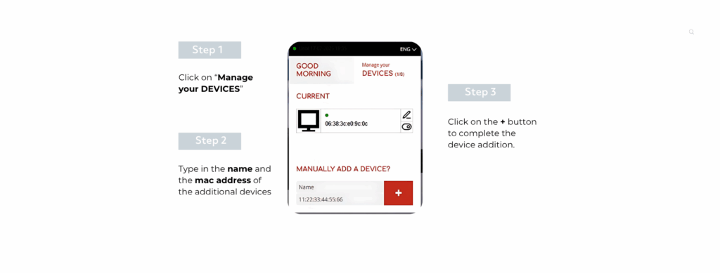 an image with a phone UI and 3 steps in text