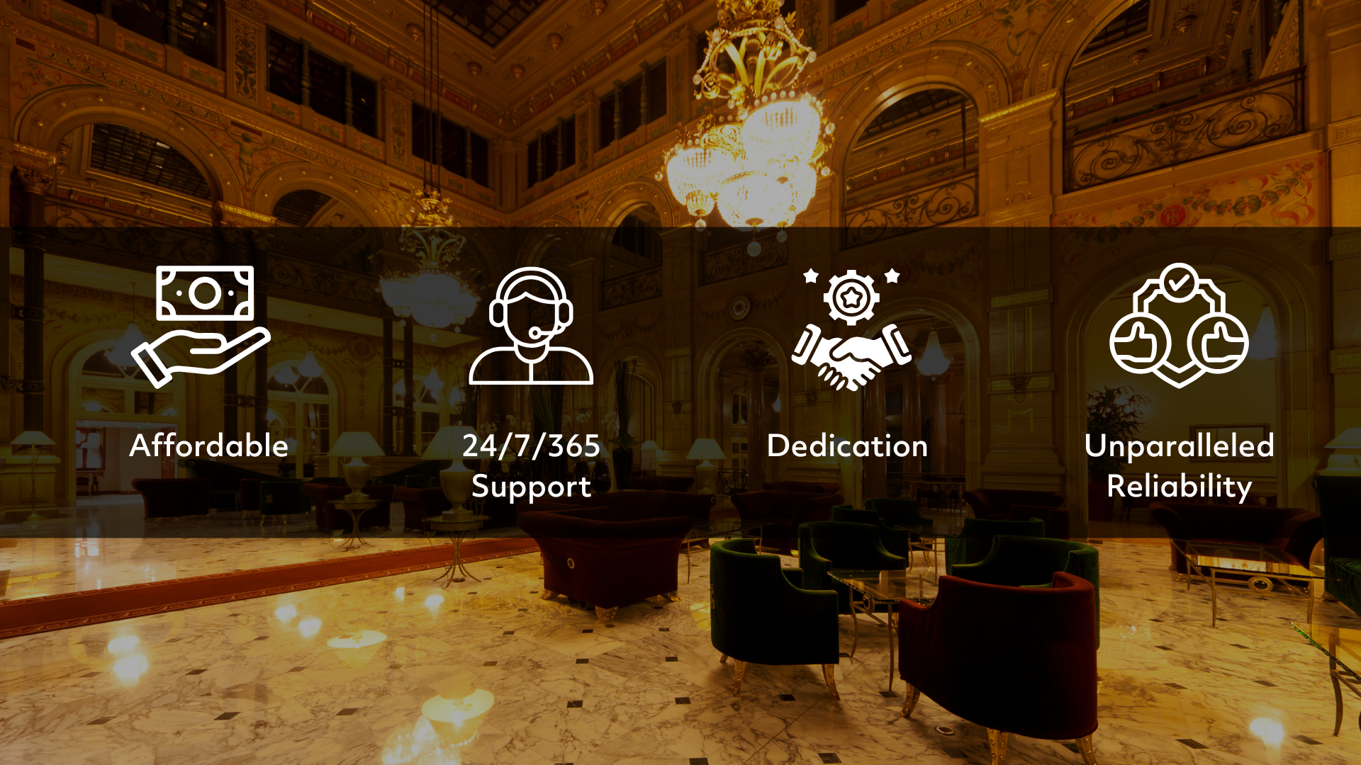 Affordable, Support, Dedication, Reliability