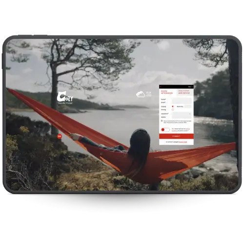 tablet with DanMagi wi-fi portal